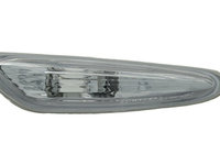 Lampa semnalizare laterala Bmw Seria 3 (E46), Sedan/Combi, 06.1998-06.2005, X3 (E83), 06.2003-11.2010, fata, Stanga, WY5W, alb, fara suport becuri, DEPO