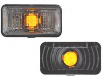Lampa semnalizare laterala Seat Toledo (1l), 05.1991-1995, Ibiza/Cordoba (6k), 5.1993-1995 , fata, Stanga = Dreapta, rectangular, W5W, fumuriu, fara suport becuri, tuning, TYC
