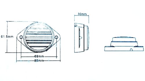 Lampa SMD 4004-1 lumina alba 12V Rezistenta la apa IP66