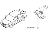 LAMPA SPATE NUMAR DACIA LOGAN, SANDERO