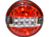 Lampa spate rotunda camion/remorca cu LED 125mm, 12/24V Breckner Germany COD: BK69112 ( pret pe bucata )