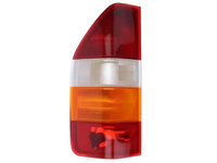 Lampa spate stop Mercedes Sprinter, 01.1995-12.2002, partea Stanga, fara suport becuri, semnalizare portocalie, tip bec P21/5W+P21W, DEPO 440-1926L-UE