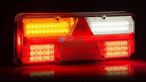 Lampa stop 6 functii stanga Kingpoint FT-500-LED+ gabarit Fristom (40x15.3)
