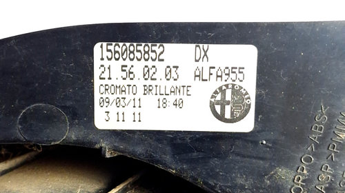 Lampa Stop Spate / Tripla Dreapta,caroserie Alfa Romeo MITO (955) 2008 - Prezent Motorina 156085852, 21560203, 21 56 02 03