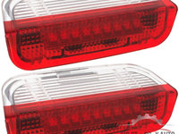 Lampi iluminare usi led Skoda Superb II Anul de producție 2008-2015 SET 2 bucăți cu mufe de conectare