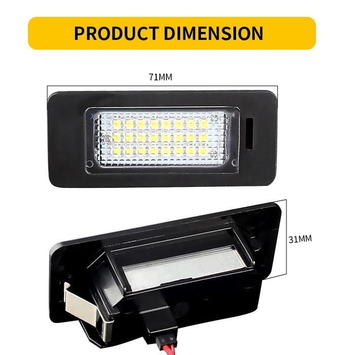Lampi LED numar Audi A1 A4 B8 A5 A6 A7 Q