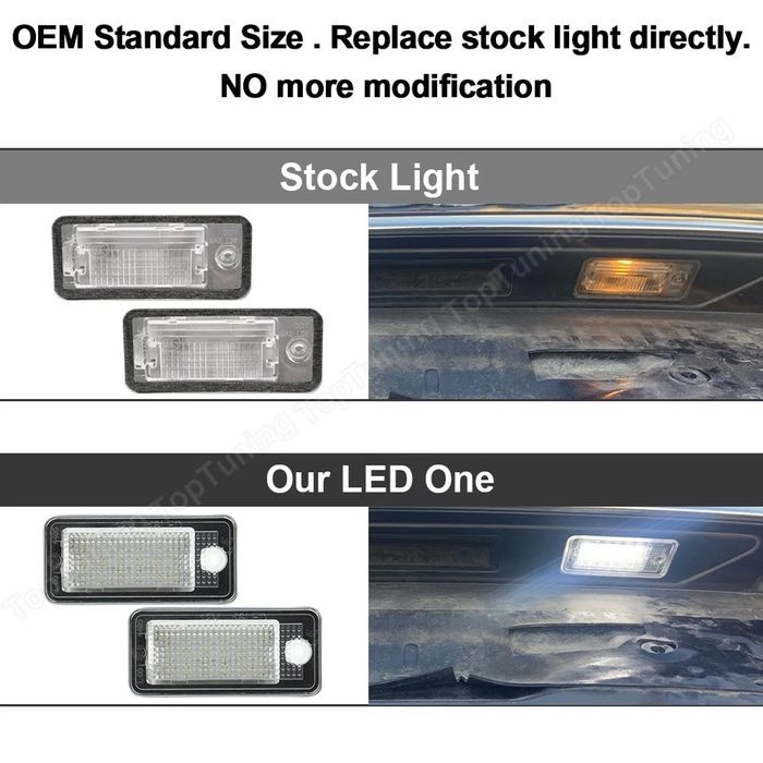 Lampi led numar Audi A3,A4,A6,Q7,A8