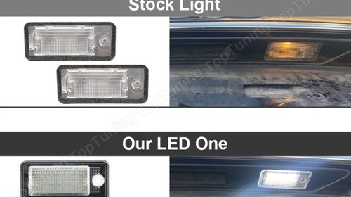Lampi led numar Audi A3,A4,A6,Q7,A8