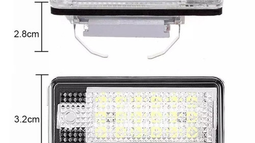 Lampi LED numar DEDICATE AUDI A3 A4 A6 A8 Q7 RS4 RS6 S3 S4 S8