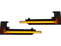 Lampi LED Semnalizare Dinamice compatibil cu Audi A3 8P A4 B8 A5 8T A6 C6 (2008-2010) Q3 8U (2011-2017) Fumuriu