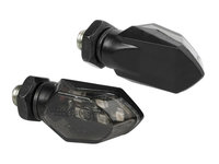 Lampi semnalizare directie mers Micro LED 12V 2buc - Negru LAMOT90475