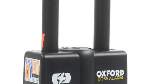 Lant Antifurt Cu Alarma Moto Oxford Boss Alarm 16mm Chain Lock Otel Negru LK481