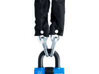 Lant Antifurt Moto Oxford Chain10 Chain Lock &amp; Mini Shackle 10mm x 1400mm Otel Negru LK183