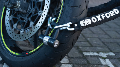 Lant Antifurt Moto Oxford Heavy Duty HD Chain Lock Metal Negru OF160