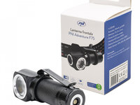 LANTERNA FRONTALA PNI ADVENTURE F75, LED 6W, 600 LM, CU ACUMULATOR SI INCARCATOR MAGNETIC, SUPORT PENTRU CAP