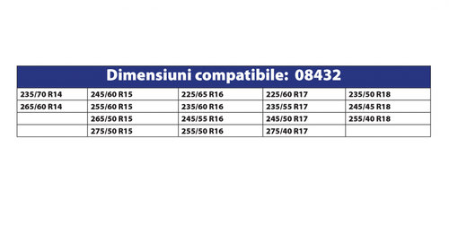 LANTURI ANTIDERAPANTE TIP ROMB 9MM AUTOTURISM PC1 77(2BUC)