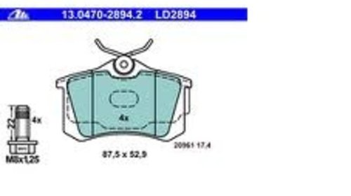 Ld8294 ate ceramic punte spate pt vw,skoda,au