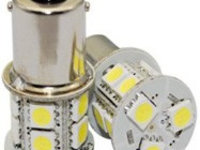 Led auto BAU15S 13 SMD cu pini asimetrici la 150 grade