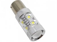 Led BA15S 10 SMD 50W Lupa Epistar Alb