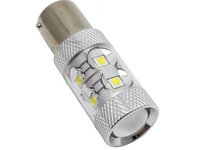 Led BA15S 10 SMD 50W Lupa Epistar Alb