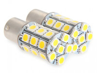 Led BA15S 27 SMD Alb