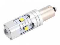 Led BA9S 30W Lupa Canbus Cree 12-24V Alb