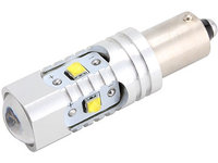 Led BA9S 30W Lupa Canbus Cree 12-24V Alb