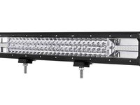 LED Bar Auto 324W, leduri pe 3 randuri, 12V-24V, 22680 Lumeni, 23,5&quot;/59,7 cm, Combo Beam 12/60 Grade