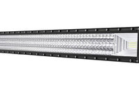 LED Bar Auto 702W, leduri pe 3 randuri, 12V-24V, 49140 Lumeni, 50&quot;/127 cm, Combo Beam 12/60 Grade