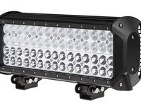 LED Bar Auto cu 2 faze (faza scurta/faza lunga) 180W/12V-24V, 15300 Lumeni, lungime 37 cm, Leduri CR