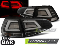 LED BAR Lampi Spate Stopuri BLACK compatibila VW GOLF 7 13-17