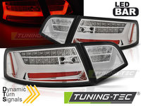 LED BAR Lampi Spate Stopuri Crom look SEQ compatibila AUDI A6 08-11 SEDAN