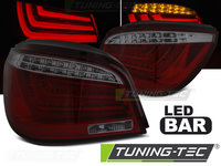 LED BAR Lampi Spate Stopuri ROSU SMOKE compatibila BMW E60 LCI 07-10
