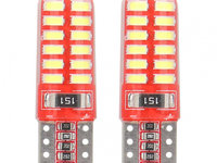 Led Canbus 24smd 3014 T10e (w5w) Silca Alb 12v Amio 01444