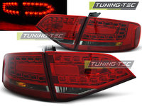 LED Lampi Spate Stopuri ROSU SMOKE compatibila AUDI A4 B8 08-11 SEDAN