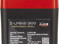 LiFePO Baterie 3,3Ah cu max 300A, BMS și IP65 0,9 kg 84x65x95mm Audio System