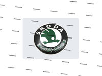 Logo Emblema Sigla grila bara fata Skoda Fabia 2 2007-2014 NOUA 3U0853621B