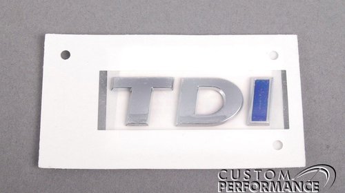 Logo VW TDI - Albastru - OEM