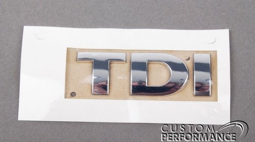 Logo VW TDI - Argintiu - OEM