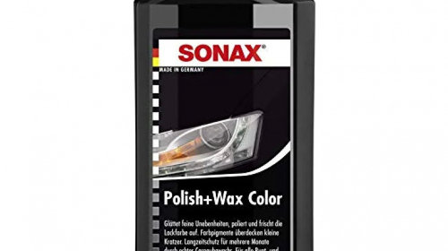 Lotiune polish negru SONAX Polish & Wax NanoP