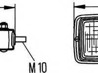 Lumina de lucru CASE IH CS HELLA 1GA006875001