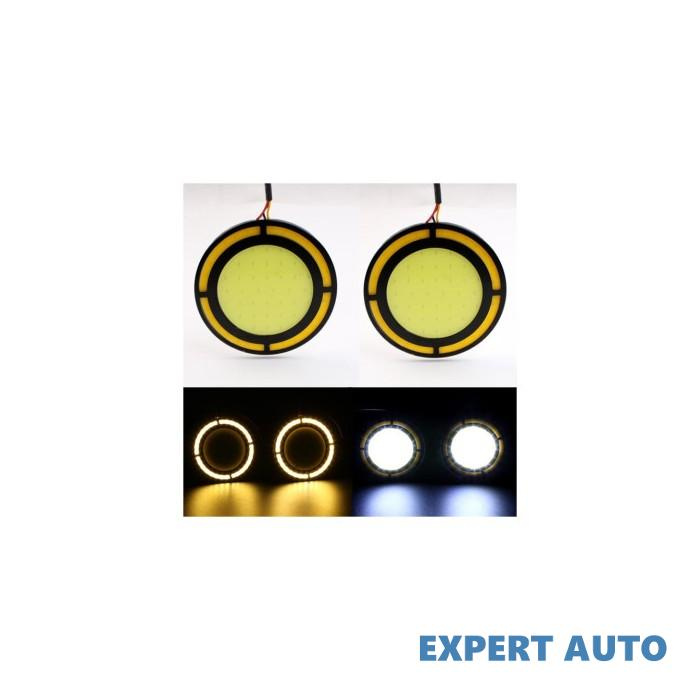 Lumini de zi cu semnalizare led drl cob 