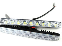 Lumini de zi DRL COB P9S lumina alba 12V