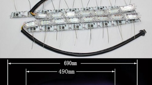 Lumini de zi drl flexibile cu semnalizare led