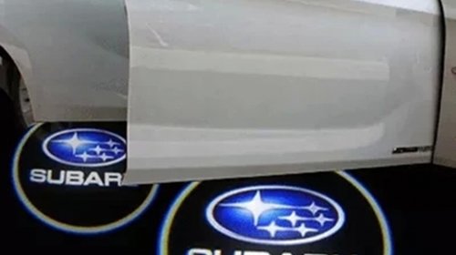 Lumini portiere led cu emblema Subaru