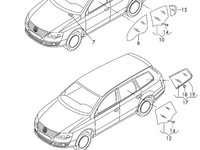 Luneta Volkswagen Passat B6 (3C2) Berlina 2008 2.0 TDI OEM 3C5845051AA