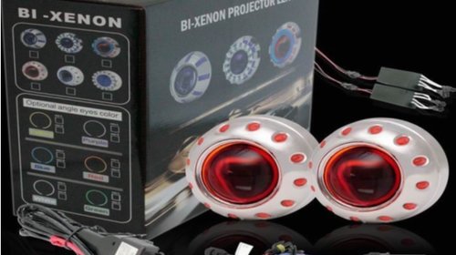 Lupe Bi-xenon Devil Eyes RED 2.5 inch 001R