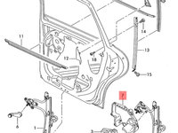 Macara dreapta spate Seat Leon 1P hatchback NFL 2007 2008 OEM 1P0867444A