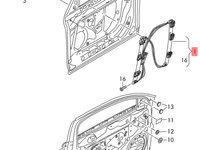 Macara electrica dreapta fata Audi A4 B8 2.0 TDI CAG Sedan 2009 OEM 8K0837462