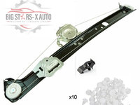 Macara geam BMW X5 E53 Anul producției 1997-2006 dreapta spate + clema orificiu geam si SET clips panou